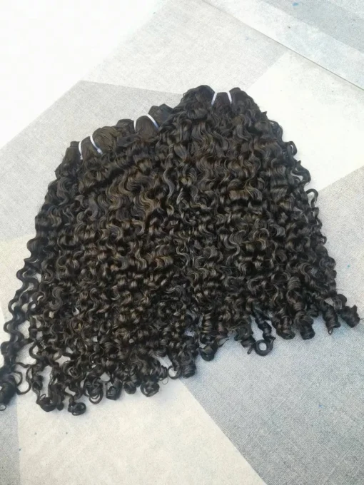 Wholesale Factory Price Burmese Curly Hair Vendor Unprocessed Human Deep Curly Raw Burmese Curly Virgin Hair For Women - Image 3