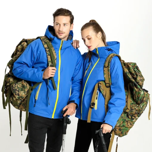 High windproof keep warm men's winter jackets for big/tall men fleece inner winter jackets outdoor sport jackets - Image 5