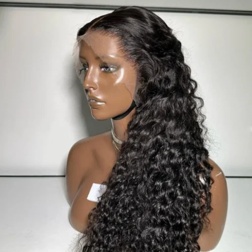 Wholesale 100% Raw Virgin Hd Lace Frontal Wigs Vendors Curly Human Hair Wig with Curly Baby Hair Texture Hairline Wig - Image 6