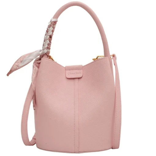 Popular bag for women new trendy high-quality texture fashion portable tote bucket bag - Image 6