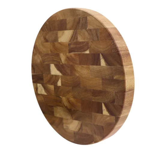 Round Acacia Wood Cutting Board Wooden Chopping Blocks End-grain Serving Boards Wooden Board for The Kitchen - Image 2