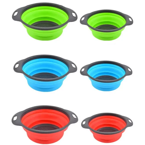 Eco Friendly Household Multipurpose Foldable Washing Storage Drain Basket For Kitchen - Image 2