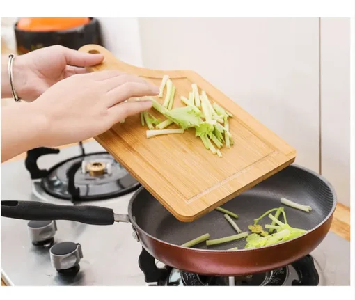 Creative wholesale Kitchen supplies  quality portable fashion chopping whole bamboo pizza vegetable fruit  Mini cutting board - Image 3