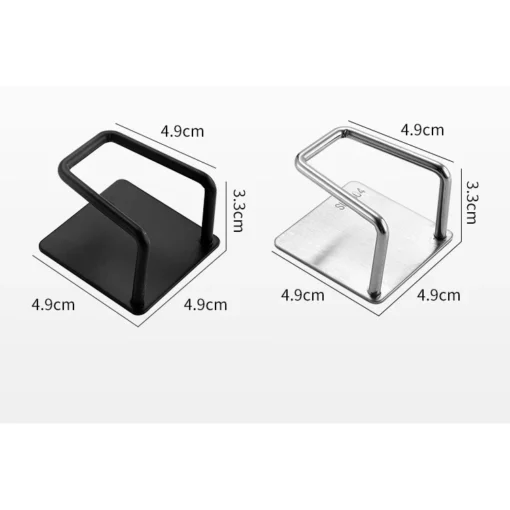 Strong Adhesive Small Kitchen Sponge Holder 304 stainless steel sponge holder for kitchen sink - Image 5