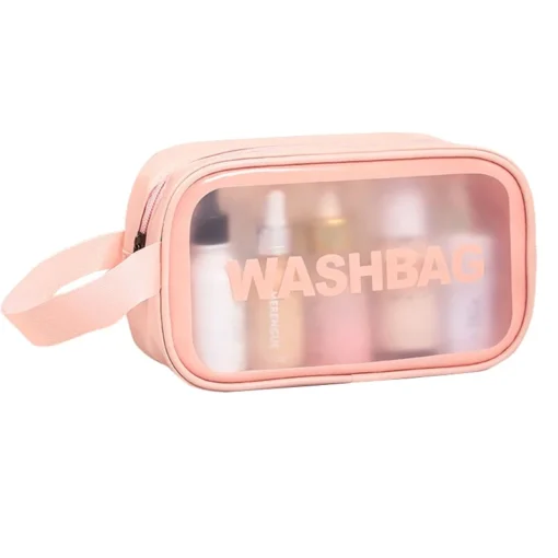 Custom Cosmetic Bag Zipper Waterproof Portable Women Travel Clear Makeup Bag With Logo - Image 6