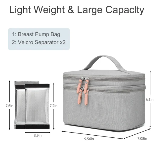 Wearable Breast Pump Bag for Working Moms Fit Most Breast Pumps Mother Baby Care Bag Mini Breastpump Pouch Diaper Bag - Image 4