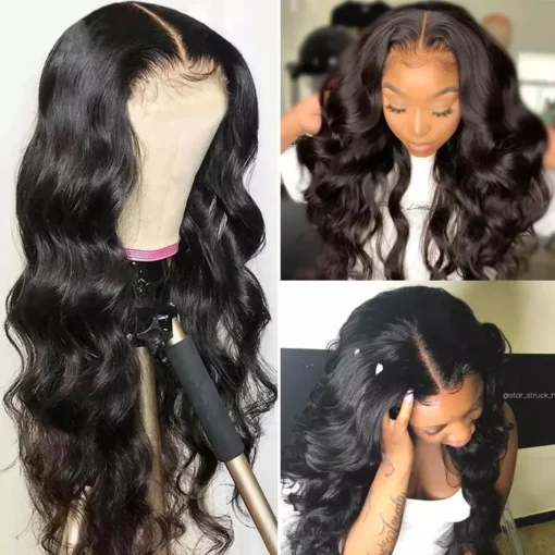 Pre Plucked Virgin 180% Hd Closure Wig 5x5, Indian Lace Closure Human Hair Wigs,6x6 Human Hair 4x4 5x5 Lace Closure Wig - Image 4