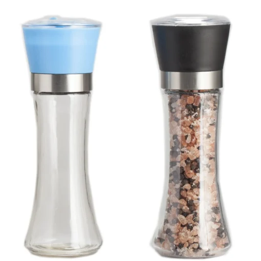 kitchen Himalayan Salt Pepper Grinder Glass 180ML Spice Grinder - Image 2