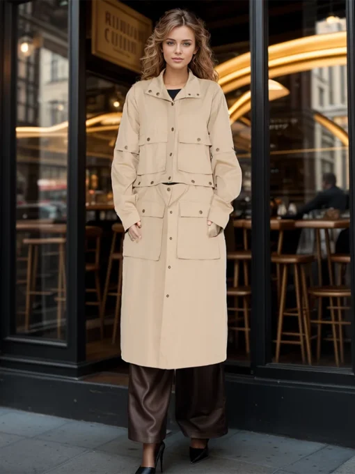 Winter Windproof Jacket Ladies High Quality Women Trench Coat - Image 5