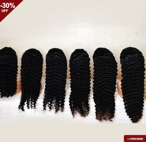 100%Virgin human hair lace wig bleached 28 inch human hair pre plucked long deep Wave lace frontal wig deal price - Image 6