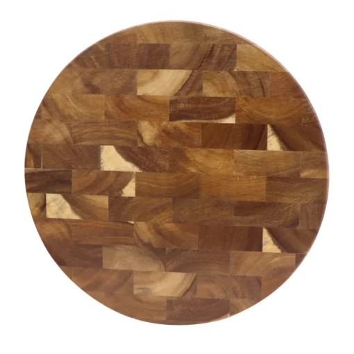 Round Acacia Wood Cutting Board Wooden Chopping Blocks End-grain Serving Boards Wooden Board for The Kitchen