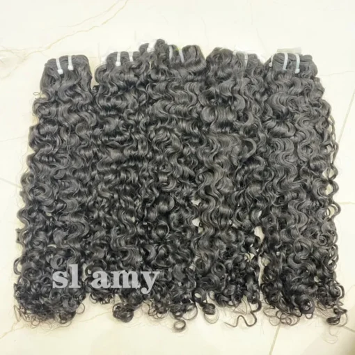 Grade 12A Super Double Drawn Curly Hair Bundles, Human Hair Extensions Best Quality Vietnamese Raw Hair - Image 2