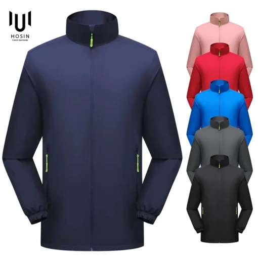 wholesale mens  plus size water resistant outdoor hiking clothing casual jackets casual varsity sport jacket for men - Image 6