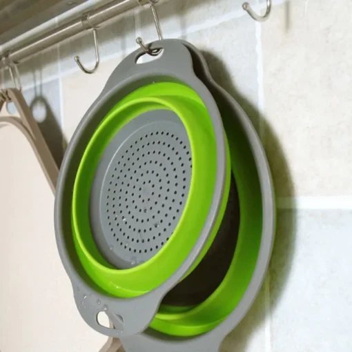 Eco Friendly Household Multipurpose Foldable Washing Storage Drain Basket For Kitchen - Image 3