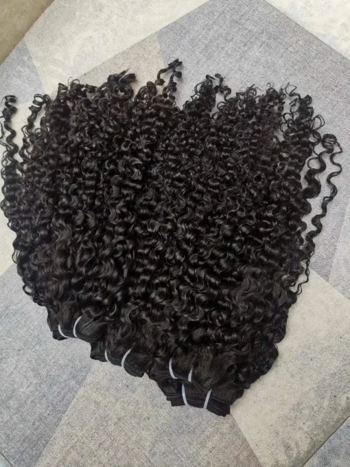 Wholesale Factory Price Burmese Curly Hair Vendor Unprocessed Human Deep Curly Raw Burmese Curly Virgin Hair For Women - Image 2