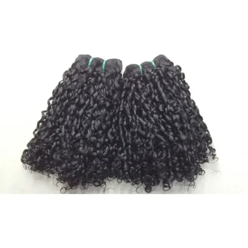 High End 12A Grade Fumi Hair Super Double Drawn Virgin Cuticle Aligned Brazilian Hair Bundles Funmi Pixie Curl Natural Color - Image 5