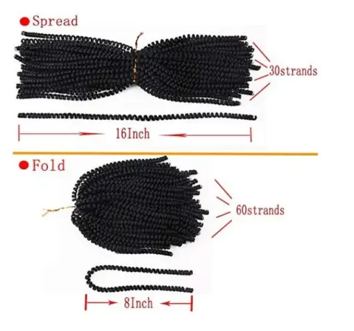 Hot sell nubian spring twist Crochet Braids  braid twist spring twist hair