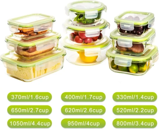 Glass Food Storage Containers Machine Camping Kitchen Glass Box Food Storage Jars with Handle Large Glass Multifunction Modern - Image 2