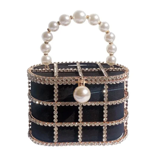 High Quality Wholesale Pearl Wedding Party Metal Evening Bags for Women