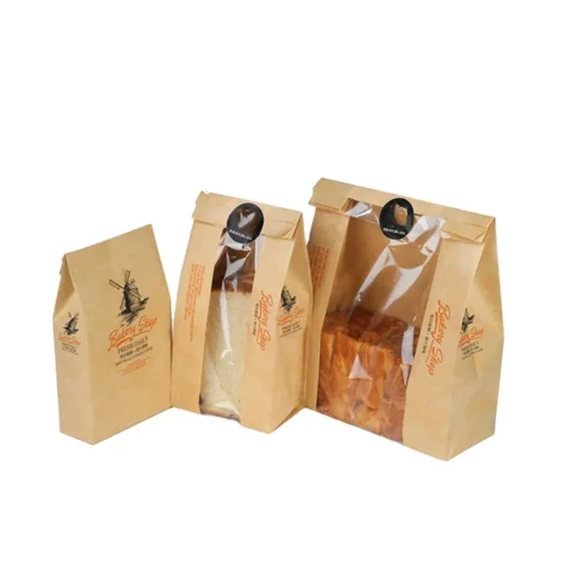 Attractive Price New Type Window Poly Kraft Paper Bread Bag - Image 6