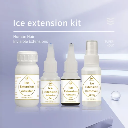 OEM factory Ice hair extension adhesive gel with activator cold build hair extension kit ice extension gel - Image 5