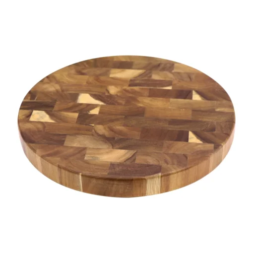 Round Acacia Wood Cutting Board Wooden Chopping Blocks End-grain Serving Boards Wooden Board for The Kitchen - Image 6