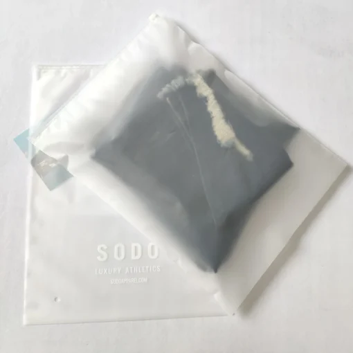 Printing Customized Matte Slider Frosted Plastic Packing Underdress Zipper Bag