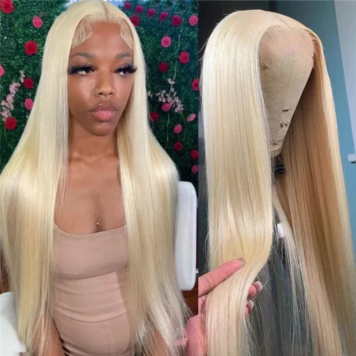 Hot sale 613 transparent lace front wig,Brazilian 613 blonde front lace human hair wig,40 inch 613 virgin hair human hair wigs - Image 6