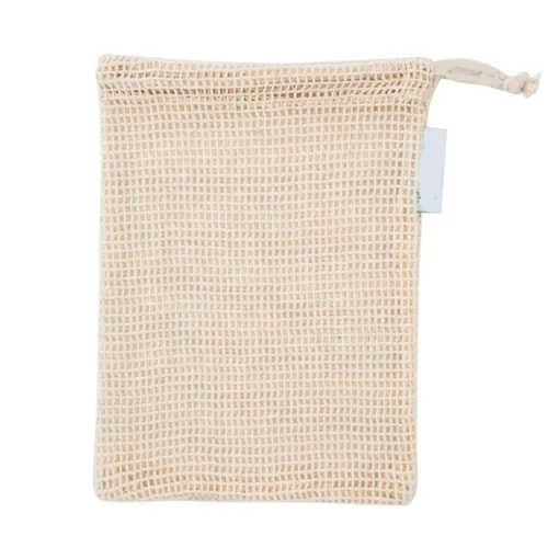 2019 Brand GOTS New Organic Eco Friendly Reusable Produce Drawstring Cotton Mesh Bags For Fruits and Vegetables - Image 4