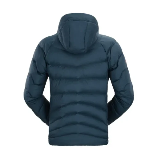 Down Feather Jacket with Hood for Men Winter Warm Coat - Image 5