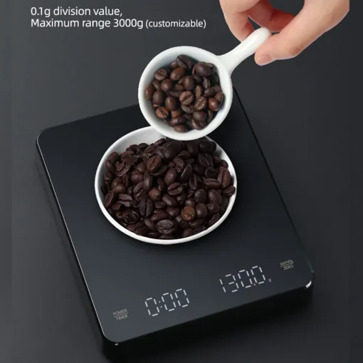 Hot Selling food Scale with Time Function with USB Charge Digital Kitchen Coffee Scale