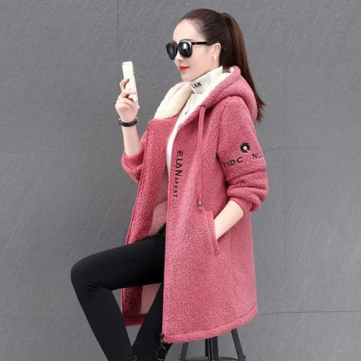 Long Coats For Women Warm Ladies Coats Winter Long Style Loose Long Coat - Image 5