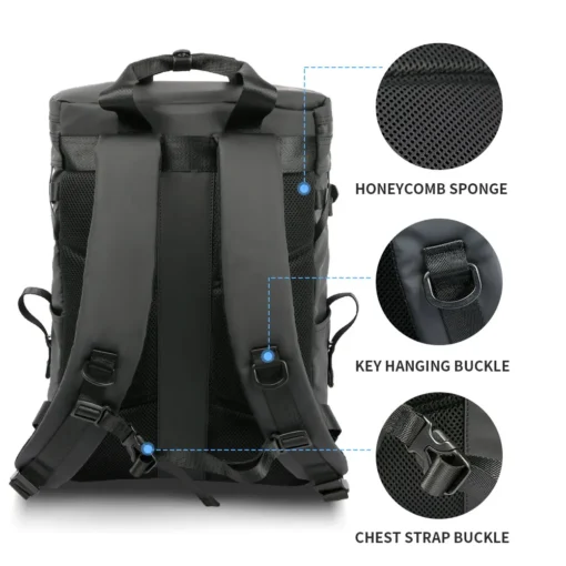 New outdoor hiking bags multi functional bags big capacity sports bags laptop mochilas pocket shoulder backpacks - Image 4