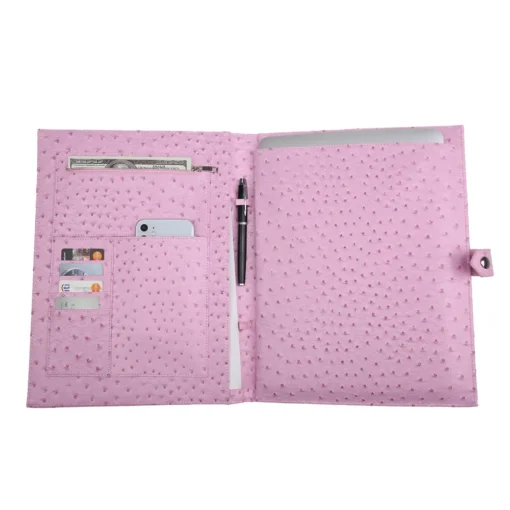 2022 New Big Size File Folder Snake Ostrich Pattern Good Quality University Document File Bag For 13 Inches Laptop - Image 4