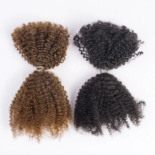 Hot Selling Product 2024 Factory Price Human Bulk Hair Afro Kinky Curly Human Hair For Braiding - Image 4