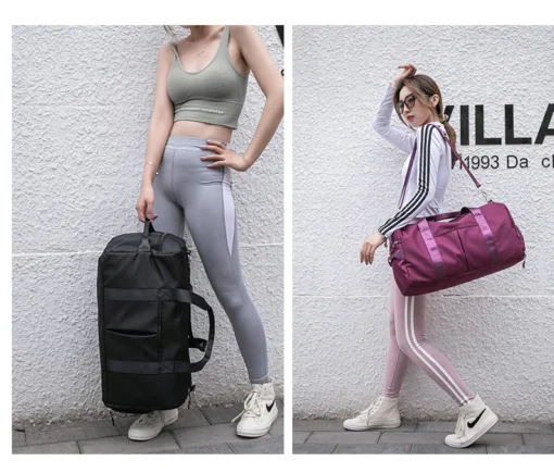 Outdoor Customized Logo Large Capacity Spend the Night Pink Duffle Weekend Bags Gym Man Women Waterproof Sports Travel Bag