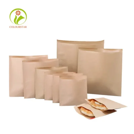 Attractive Price New Type Window Poly Kraft Paper Bread Bag - Image 5