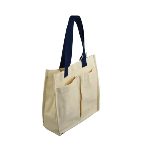 Organic Cotton Custom Beach Shopping Tote Canvas Bag - Image 2