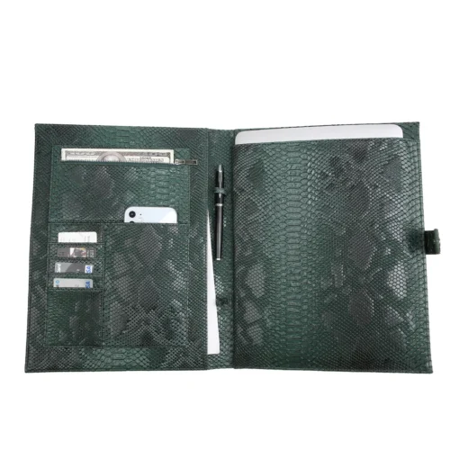 2022 New Big Size File Folder Snake Ostrich Pattern Good Quality University Document File Bag For 13 Inches Laptop - Image 5