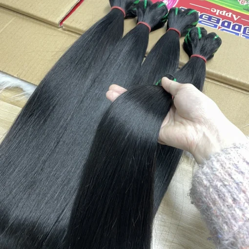 Raw Vietnamese Burmese Hair Unprocessed Virgin Natural Straight & Wavy Hair Vendors, Bone Straight Vietnamese Human Hair - Image 2