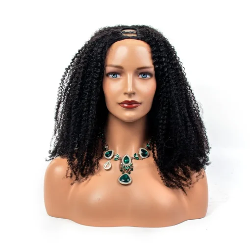 4B4C Kinky Curly U Part Human Hair Wigs For Black Women Brazilian Afro Curly V Part Wig Human Hair 150% Density Wholesale - Image 5