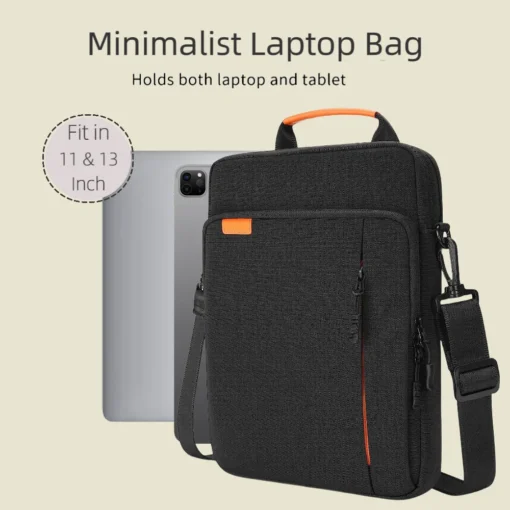 Classic Tablet Bag for 12.9 inch iPad Waterproof Vertical Tablet Carrying Messenger Bag for Men with Shoulder Strap