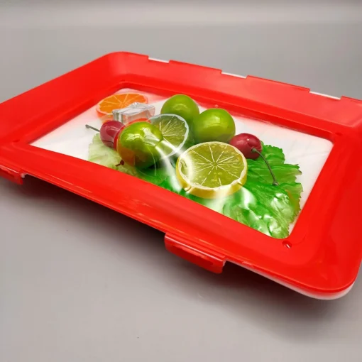 wholesale Food Preservation bandeja  Kitchen Tools for Healthy Seal Storage Container and Keep Fresh Plastic food clever Tray - Image 3