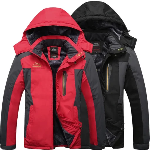 AOLA Oem Custom Wholesale Outdoor Hiking Soft Shell Down Coat Men's Jackets Windproof Waterproof Winter Jacket Man - Image 5