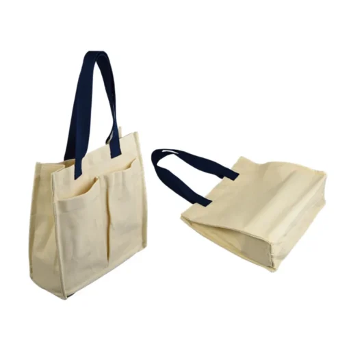 Organic Cotton Custom Beach Shopping Tote Canvas Bag - Image 4