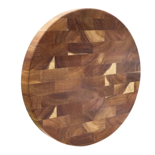 Round Acacia Wood Cutting Board Wooden Chopping Blocks End-grain Serving Boards Wooden Board for The Kitchen - Image 5