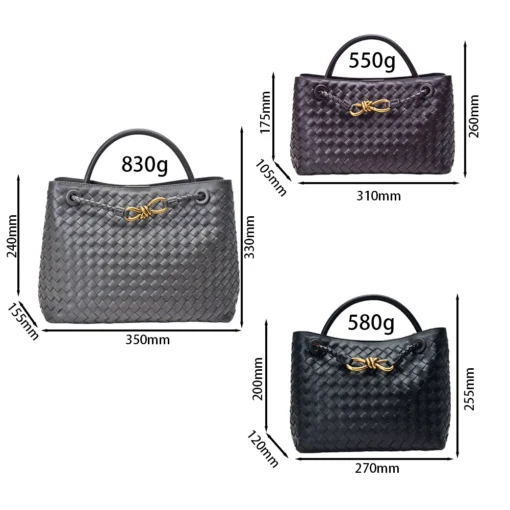 Woven Bags for Women Bowknot Small Tote Hobo Shoulder Crossbody Bags PU Leather Handwoven Satchel Woven Purses