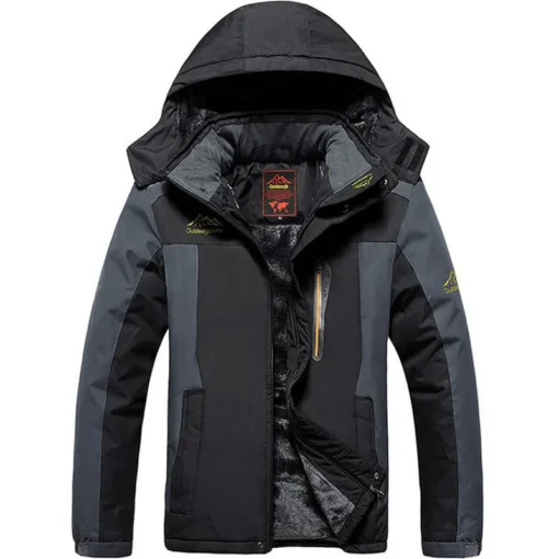 AOLA Oem Custom Wholesale Outdoor Hiking Soft Shell Down Coat Men's Jackets Windproof Waterproof Winter Jacket Man