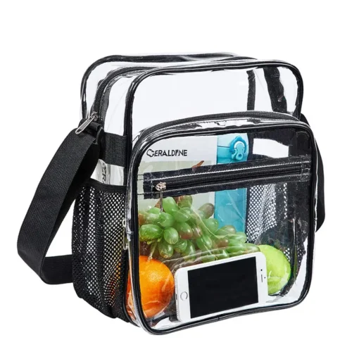 Clear Bag Stadium Approved Transparent Crossbody Messenger Shoulder Bag with Adjustable  Strap For Gym Concert Events - Image 6