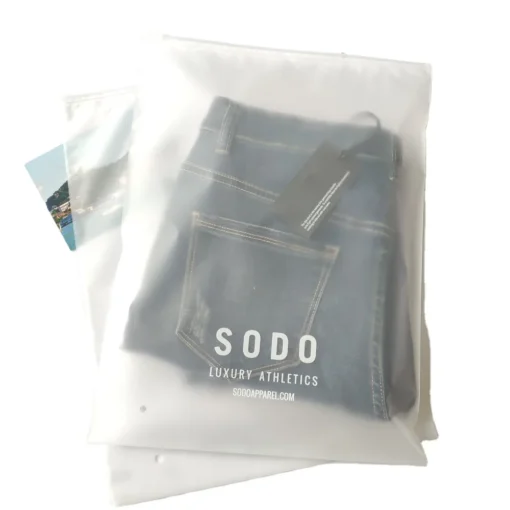 Printing Customized Matte Slider Frosted Plastic Packing Underdress Zipper Bag - Image 6